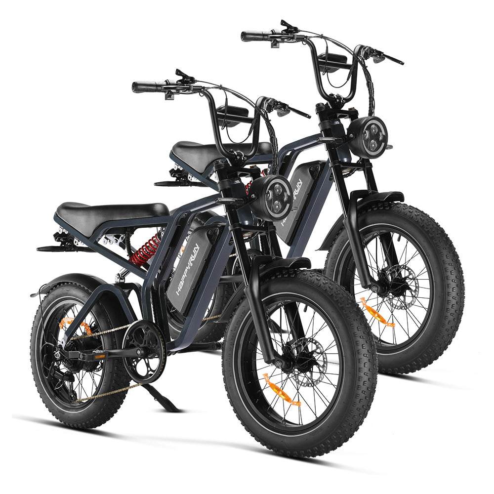 Happyrun Tank G60 Pro 1000W Moped Style Offroad Electric Bike