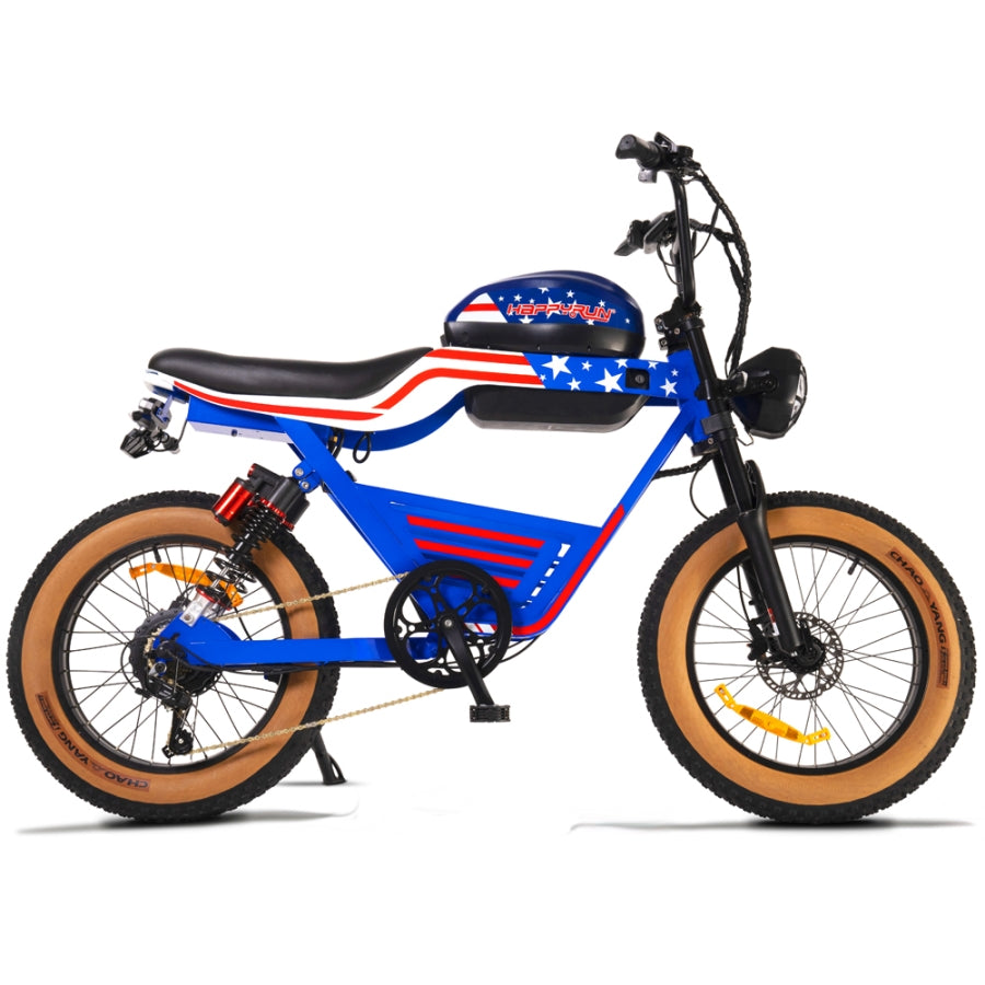 HappyRun fast 2000W long range electric bike G100 Blue