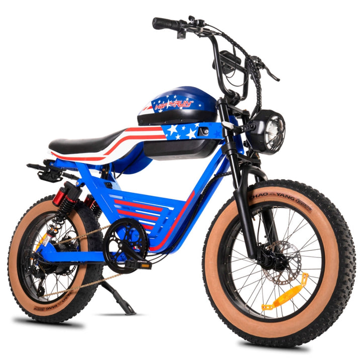 HappyRun fast 2000W long range electric bike G100 - Blue