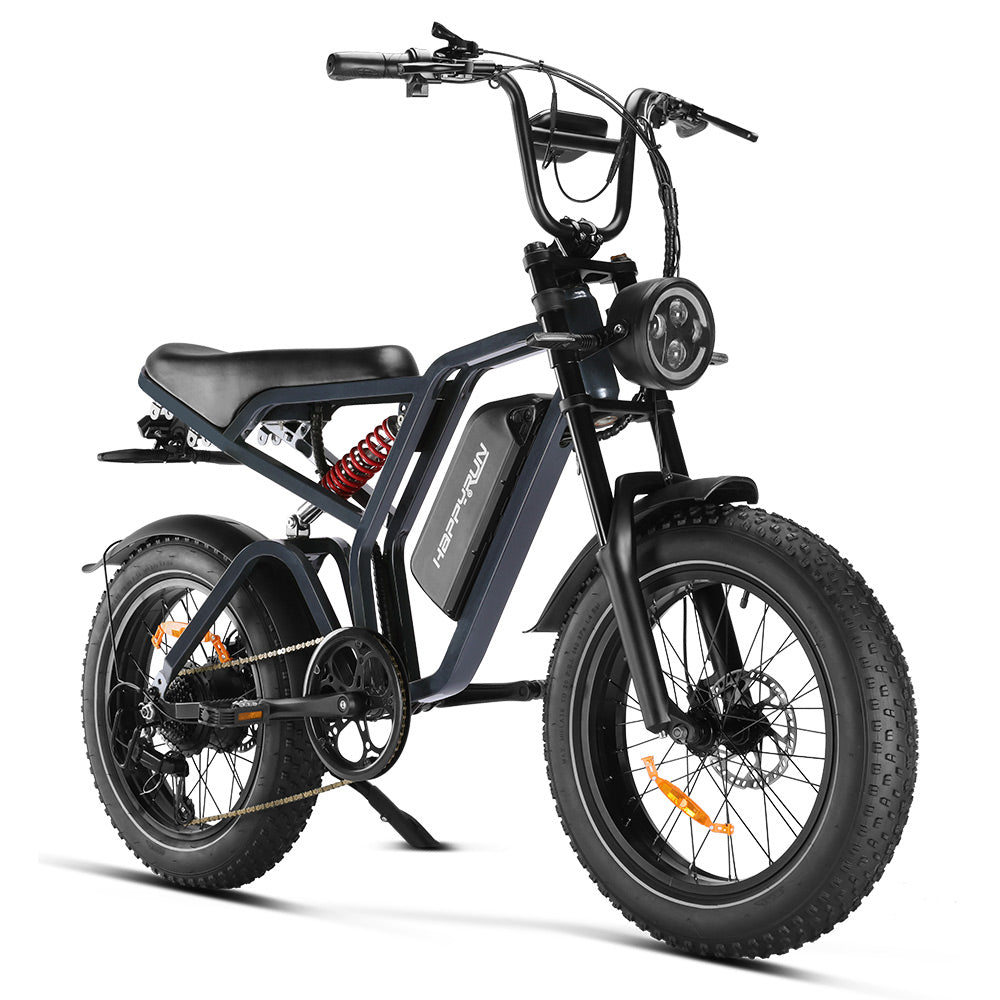 Happyrun Tank G60 Pro 1000W Moped Style Offroad Electric Bike